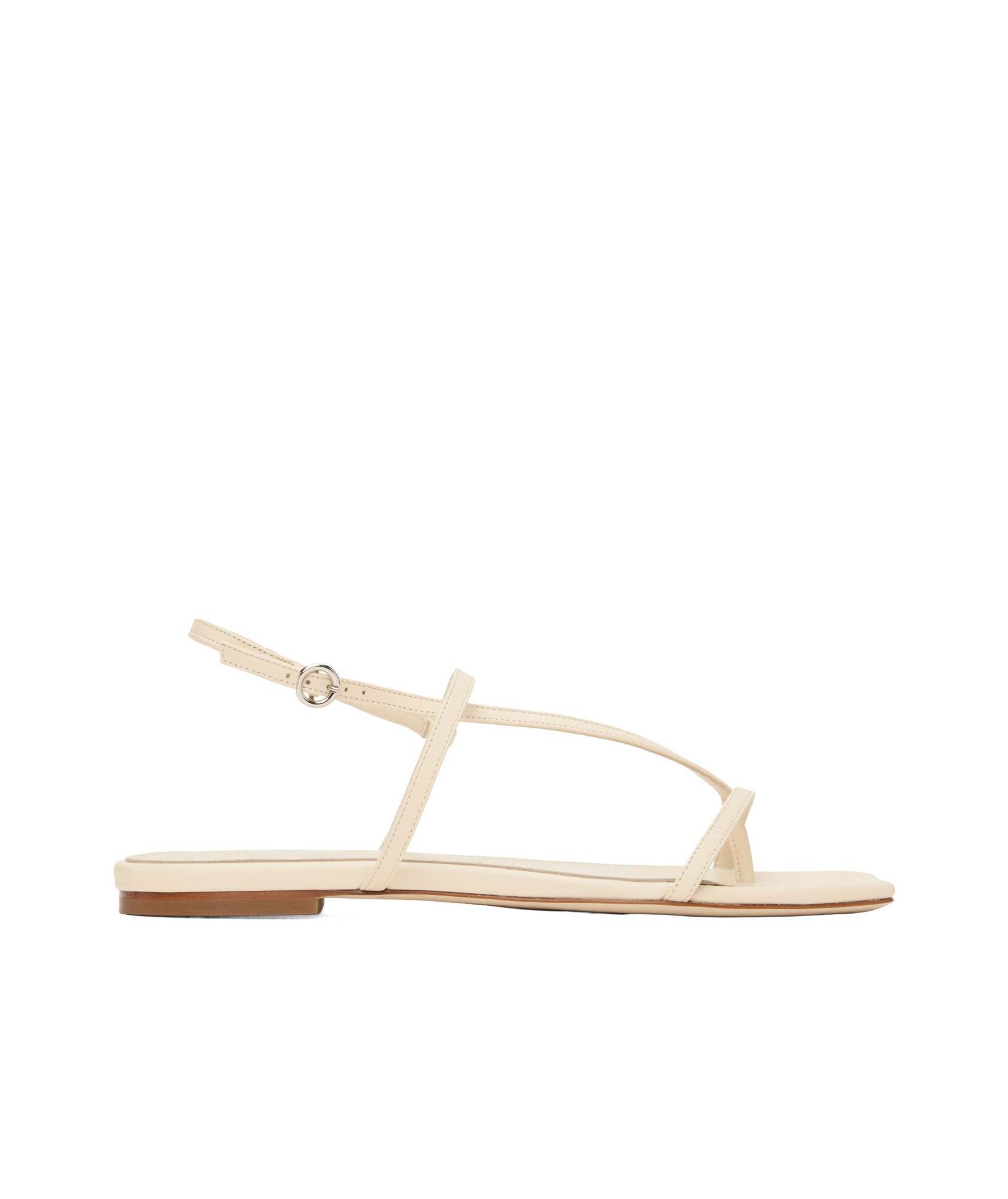 Aeyde Square Toe Flat Sandals