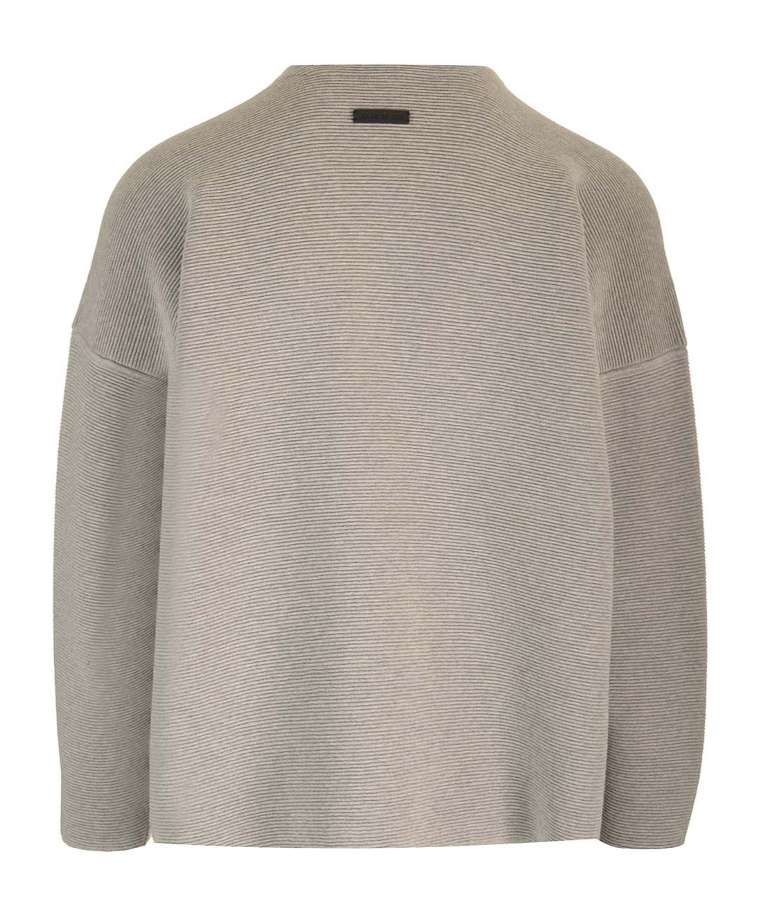 Fear Of God Logo Patch Knitted Jumper In Gray