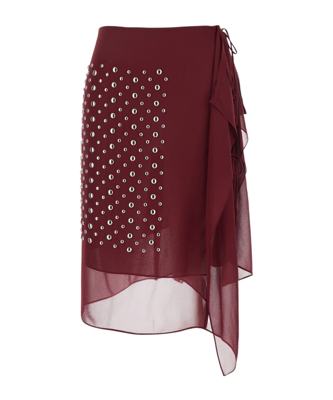 Dries Van Noten Women Midi Pareo Skirt In Red