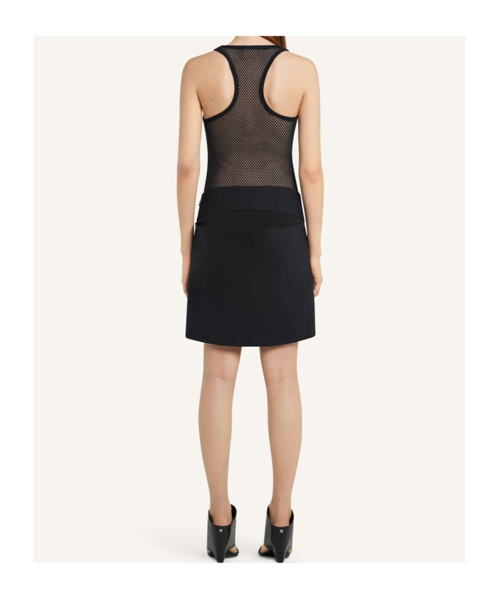 Shop Courrèges Scuba Top In Black