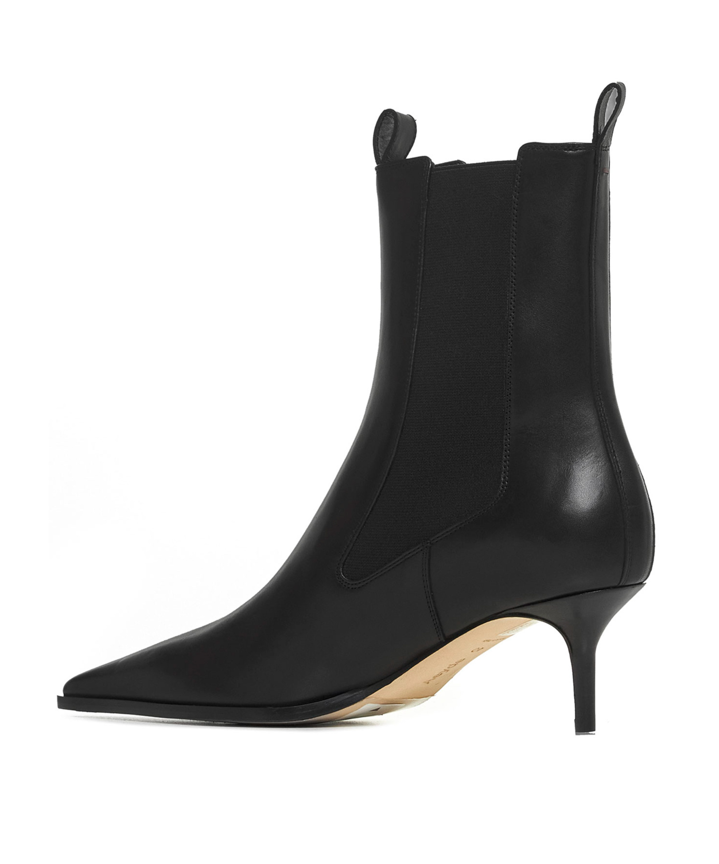 Aeyde Pointed Short Boots In Black