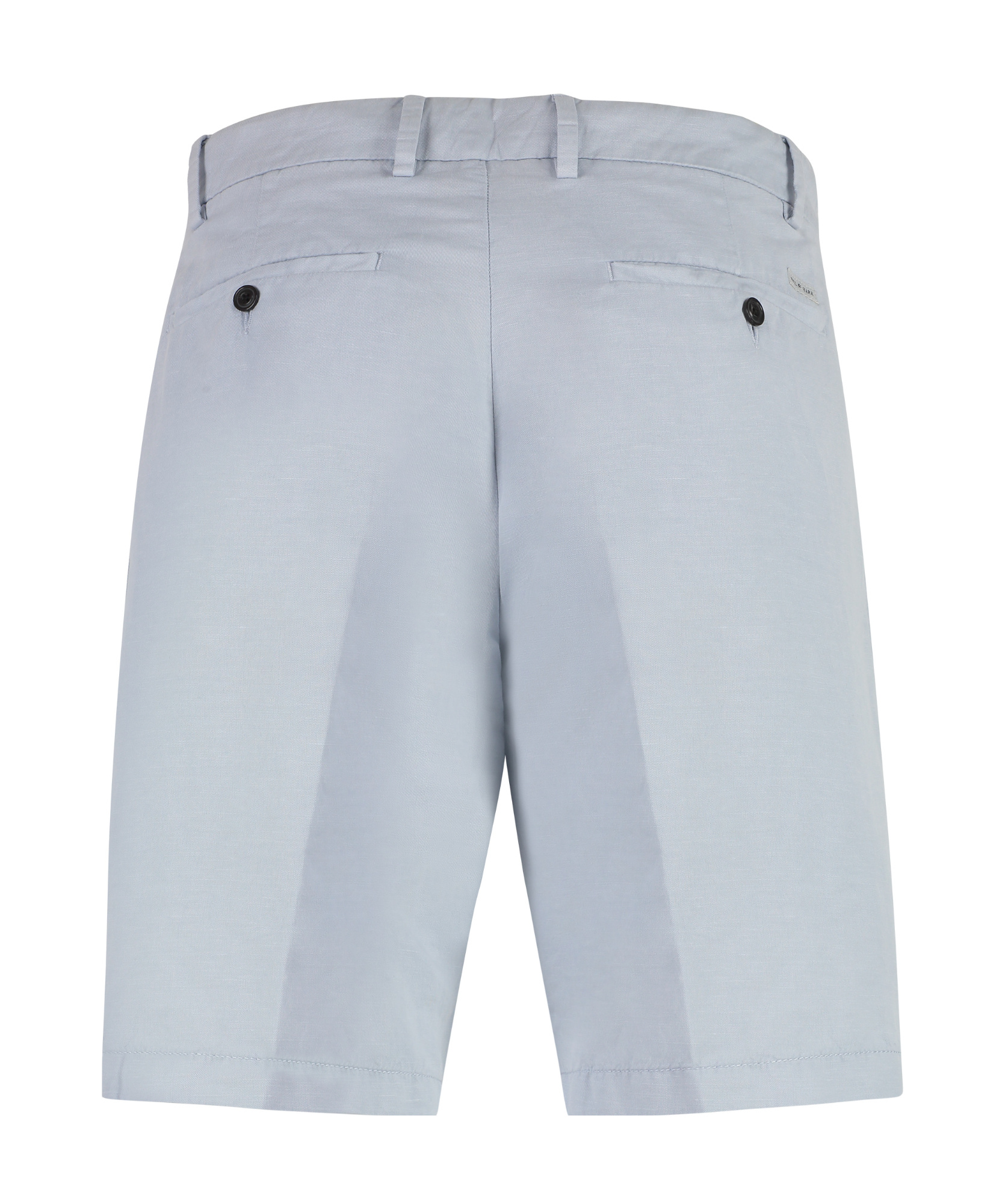 Paul & Shark Cotton And Linen Bermuda-shorts In Gray