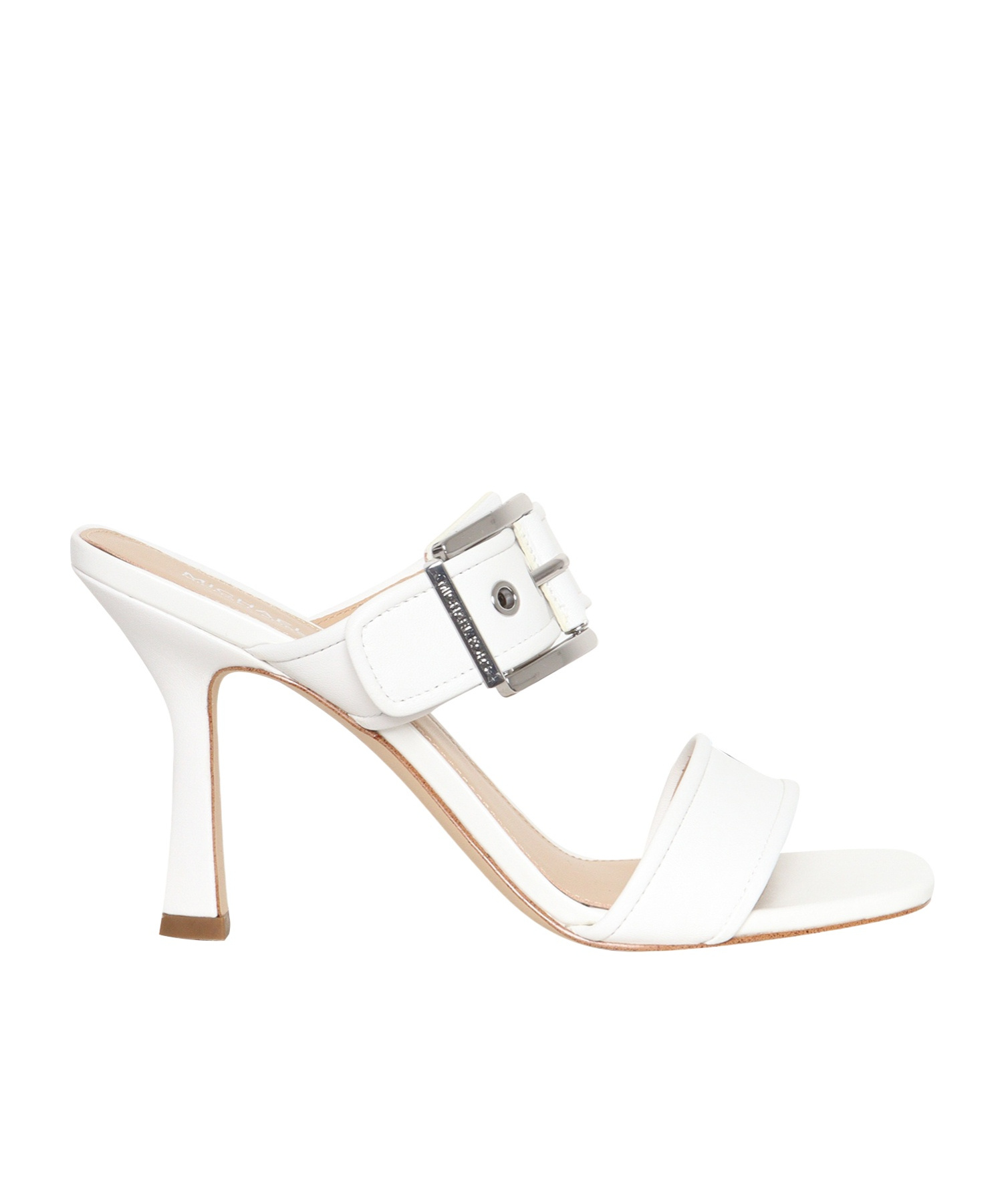 Michael Kors Colby Leather Sandals In White