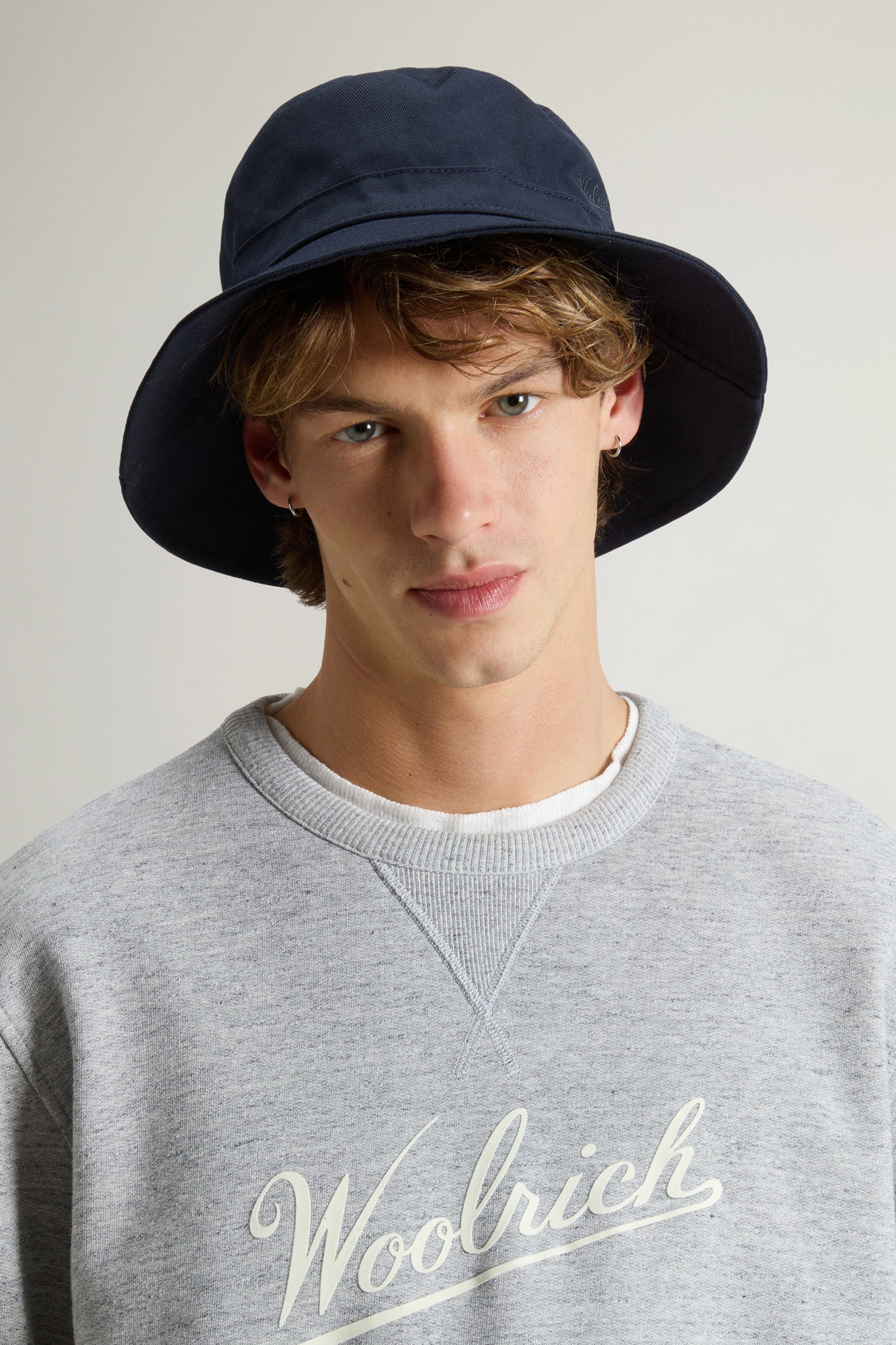 WOOLRICH LOGO BUCKET HAT
