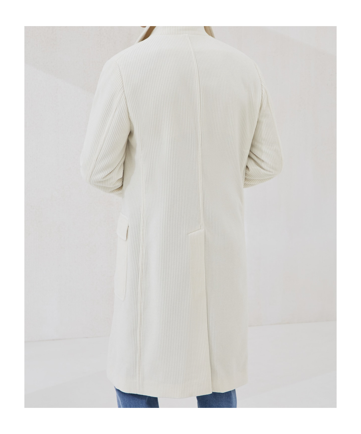 Brunello Cucinelli One-and-a-half-breasted Coat In White