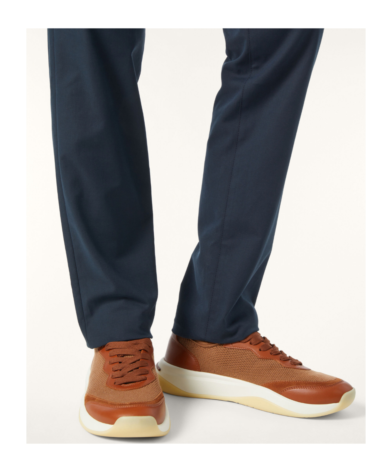 Loro Piana Leather-mesh Sneakers