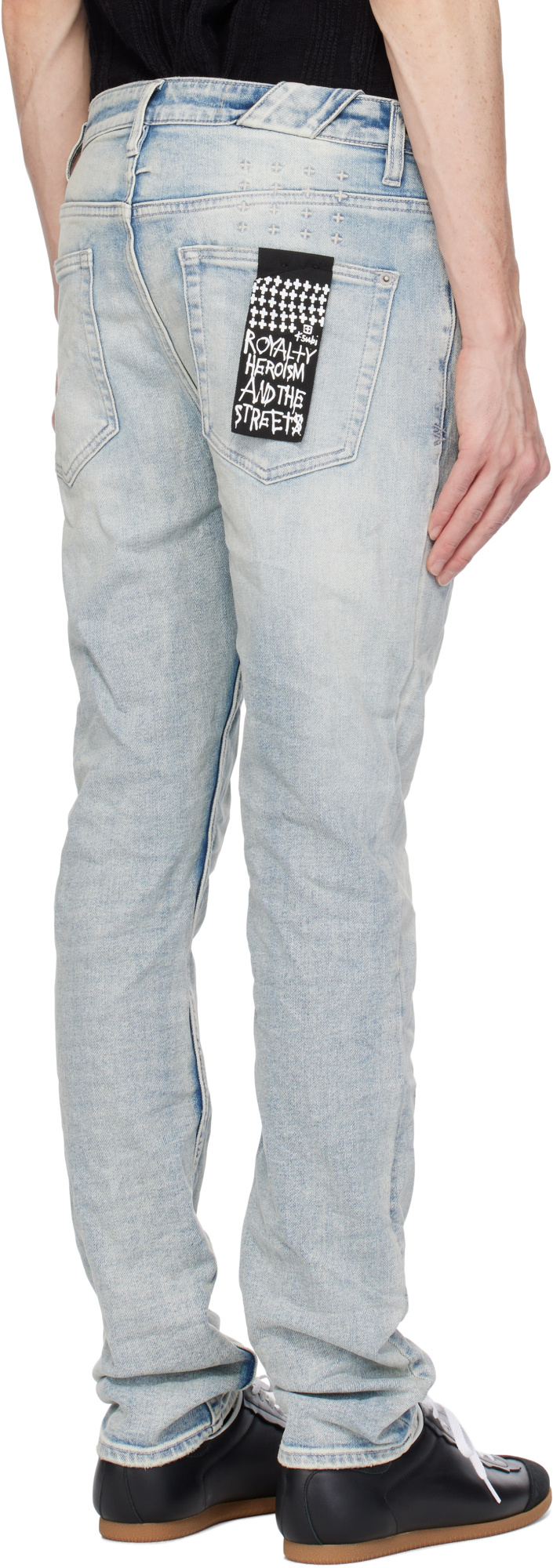 Shop Ksubi Punk Straight-leg Denim Jeans In Gray