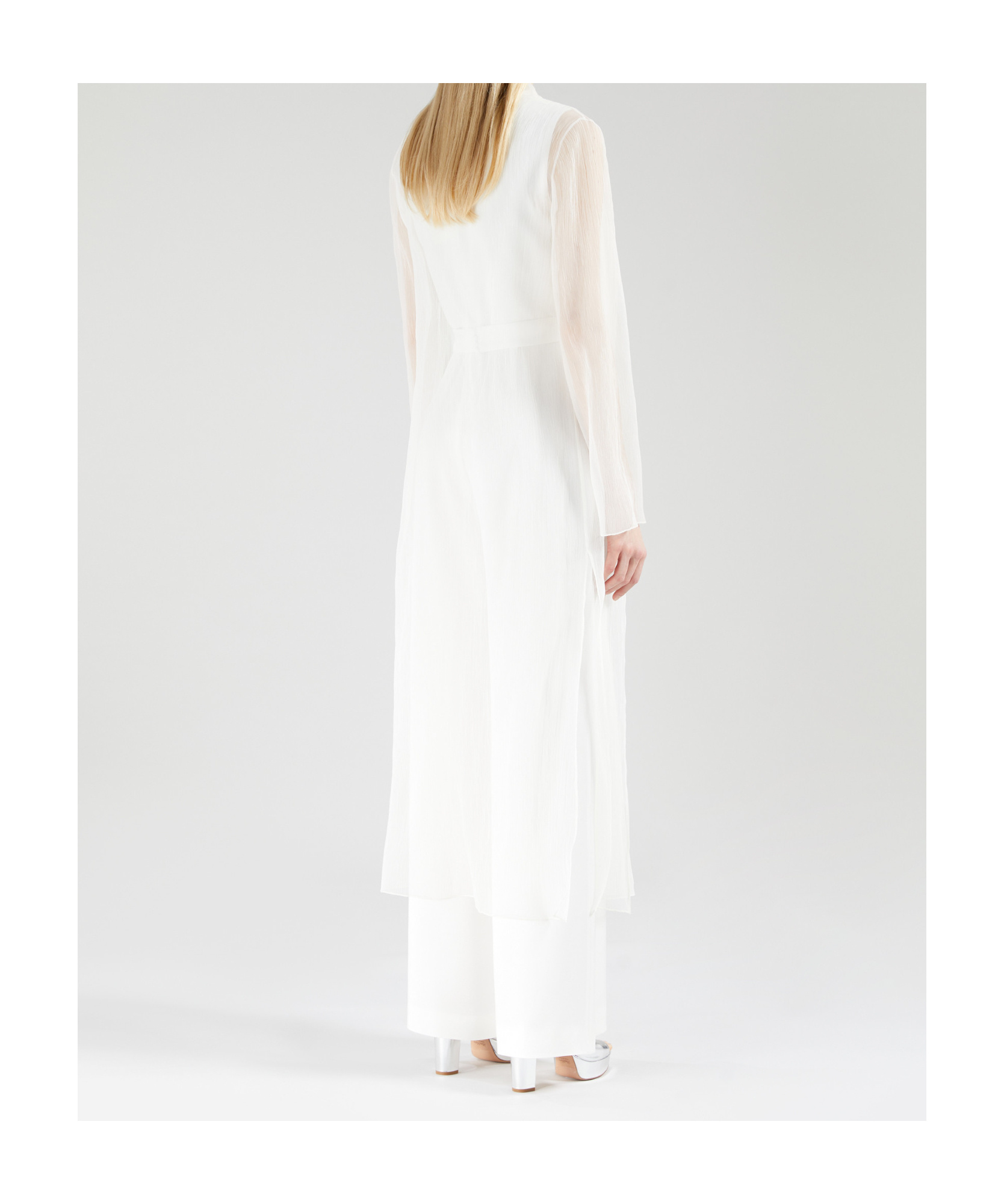 Max Mara Crepe Jacket In White