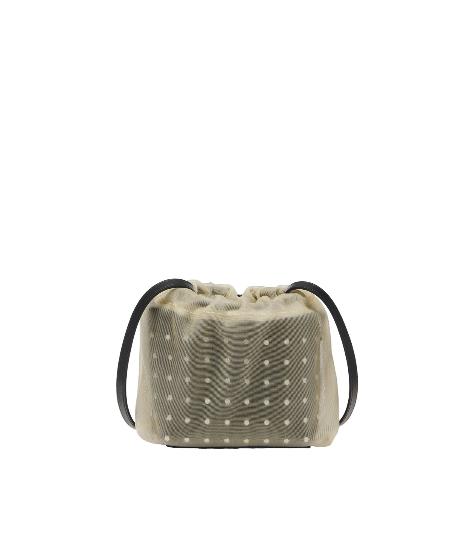 Alexander Mcqueen Women Two-tone Leather And Tulle Nebula Crossbody Bag In Black