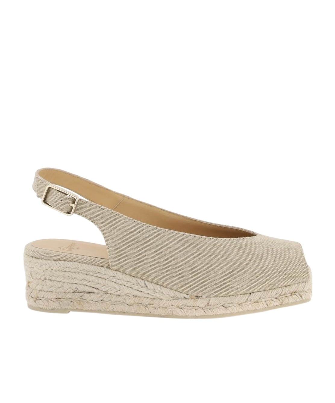 Castaã±er Dosalia Slingback Wedge Espadrilles In Nude
