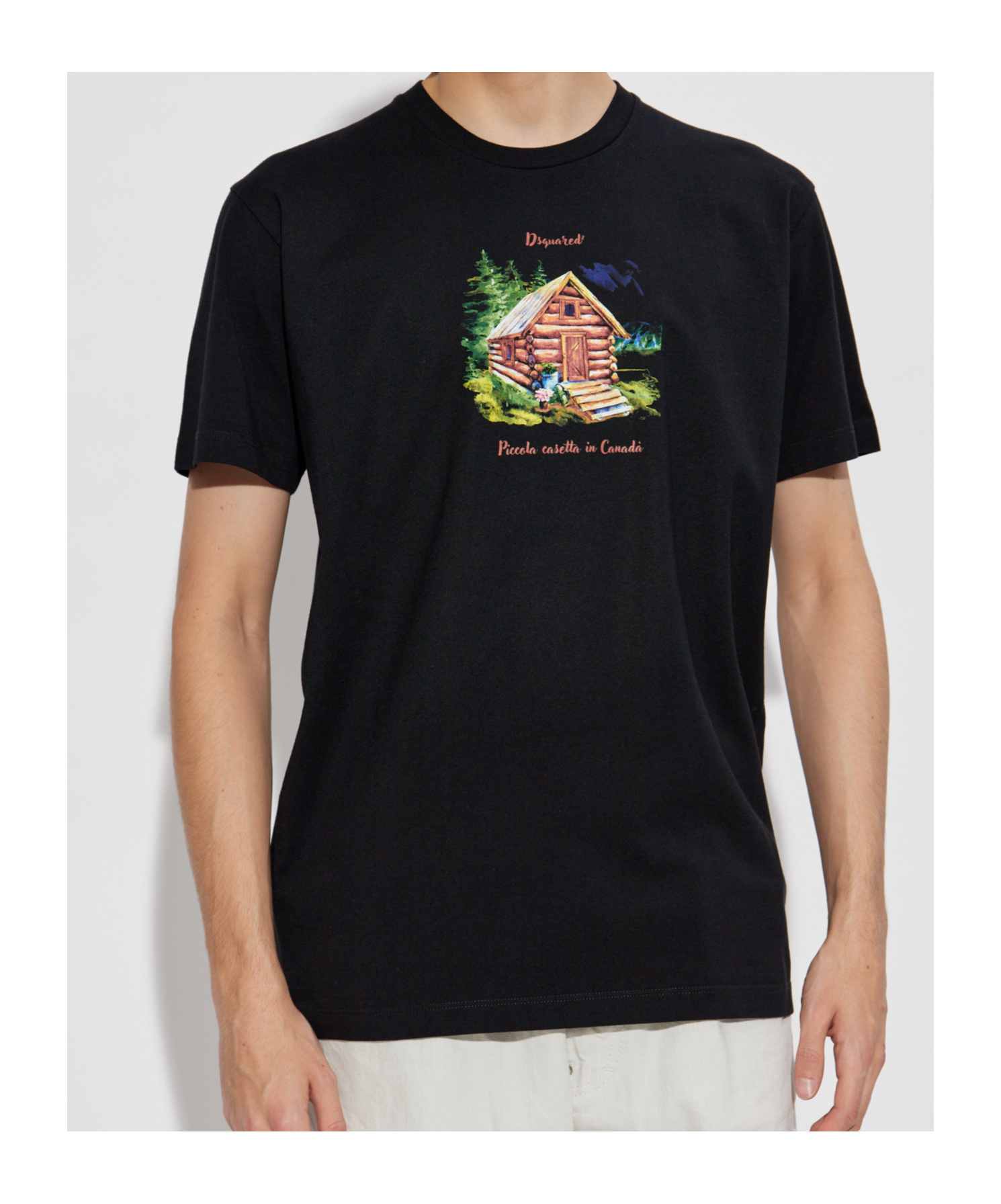 Dsquared2 Printed T-shirt In Black