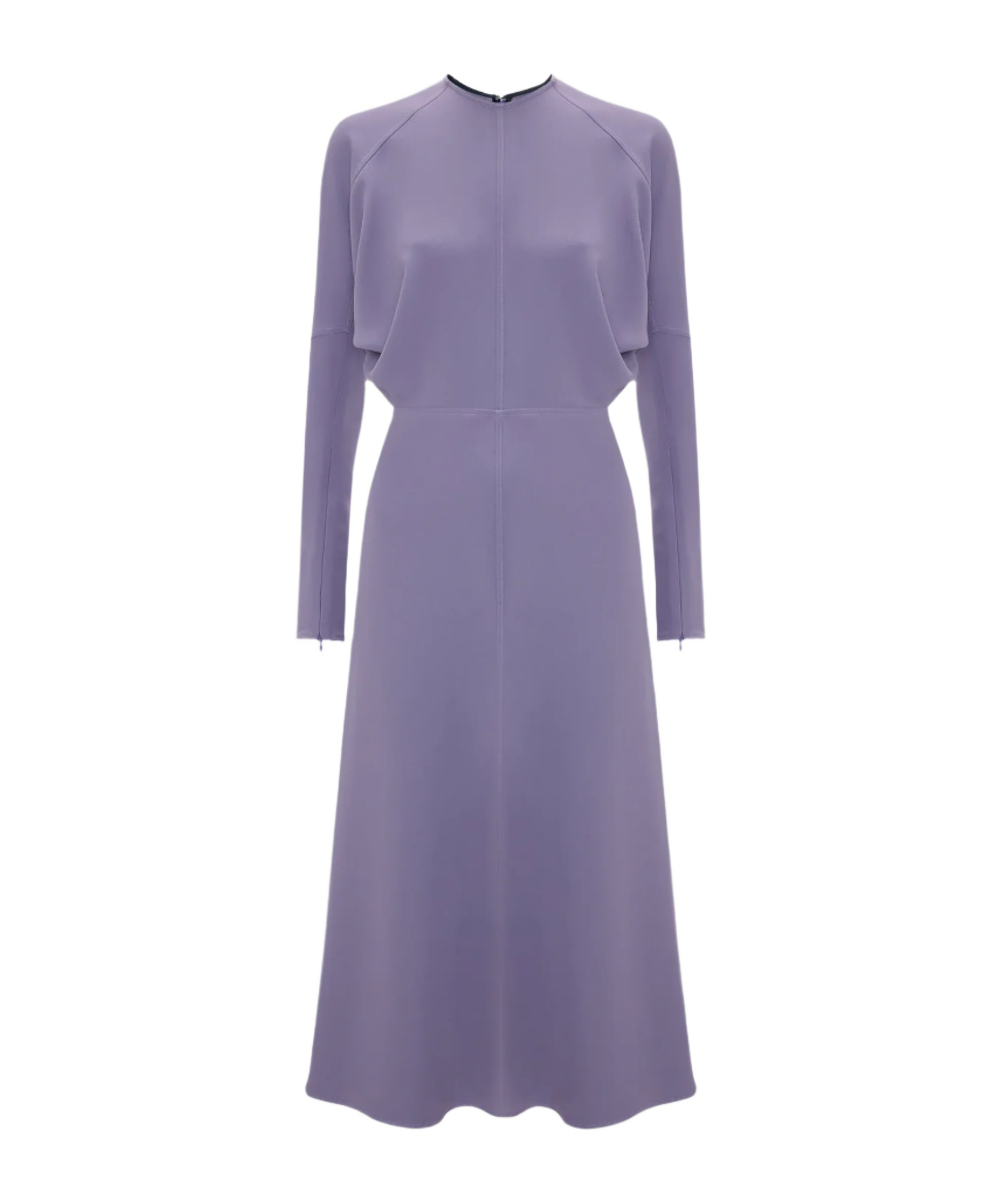 Shop Victoria Beckham Iris Midi Dress In Lavender