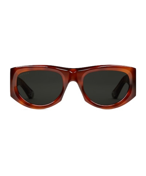 Gucci Rectangular-frame Sunglasses In Black
