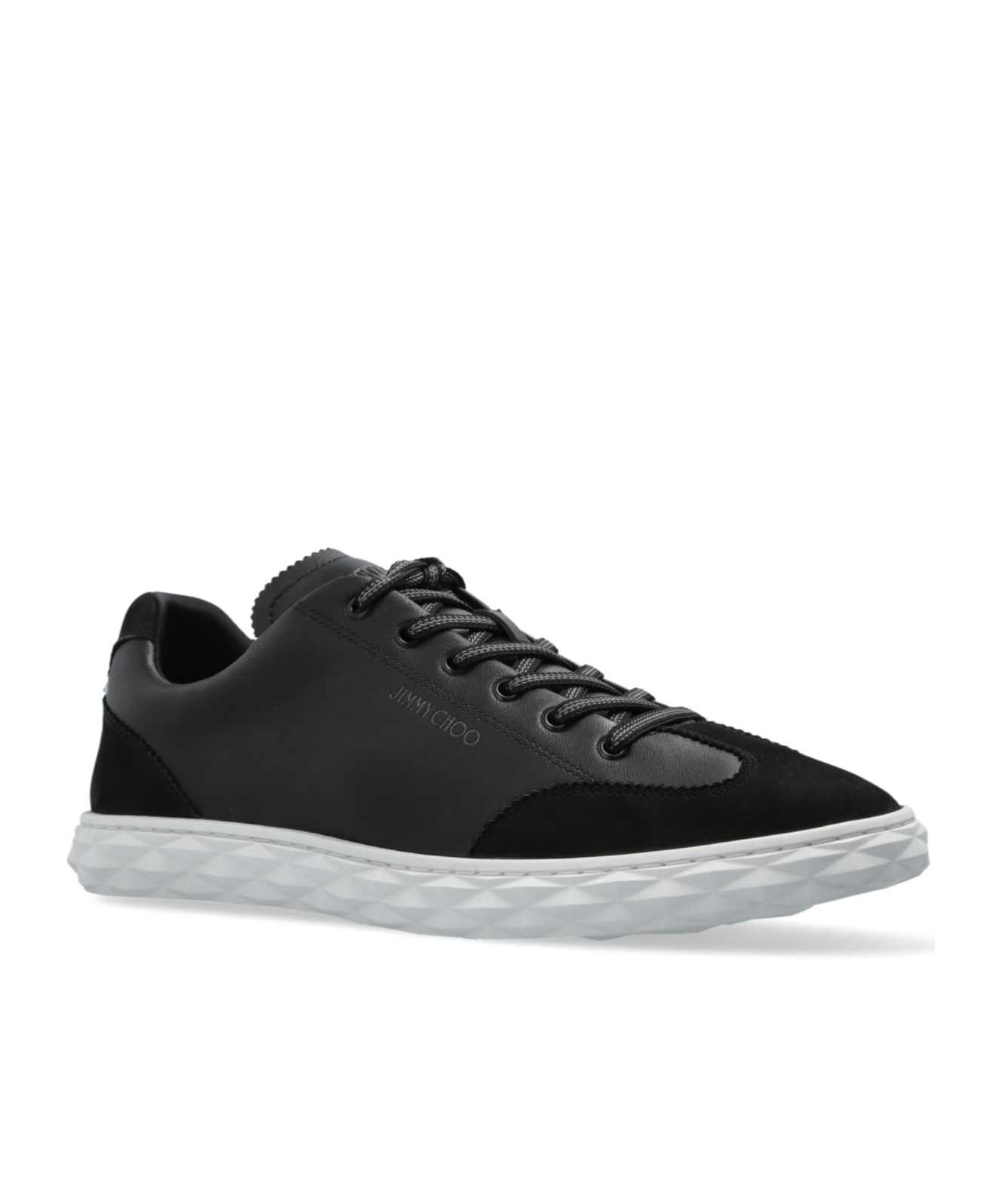 Jimmy Choo Diamond Light Flex Low-top Sneakers In Black