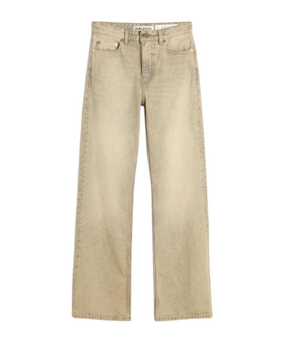 Our Legacy Straight-leg Denim Jeans In Brown