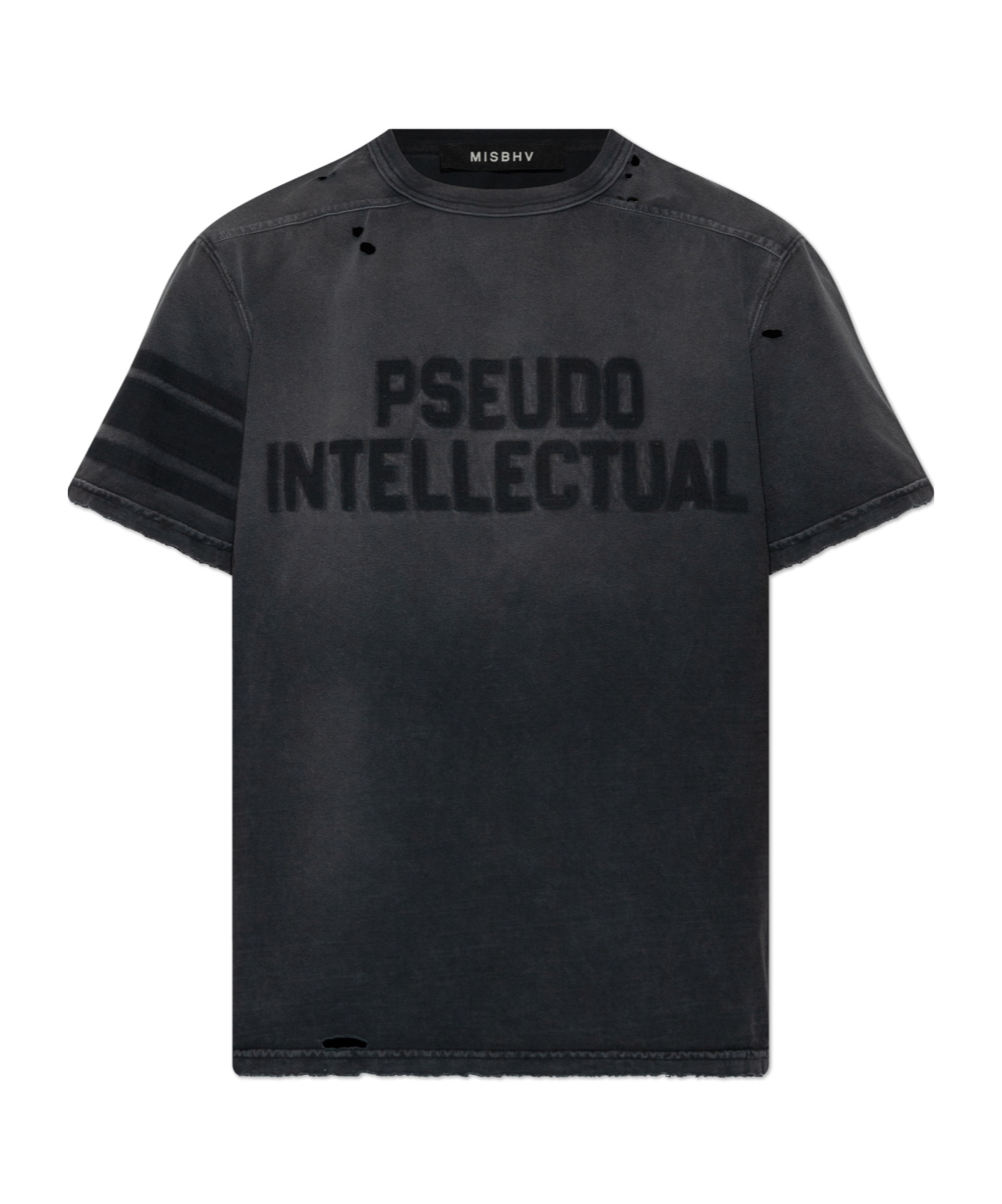 Misbhv Pseudo Intellectual T-shirt In Black