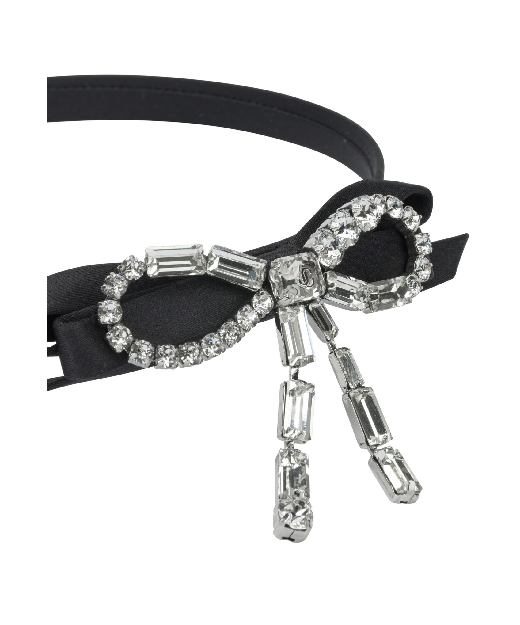 Jimmy Choo Embellished Headband In Black