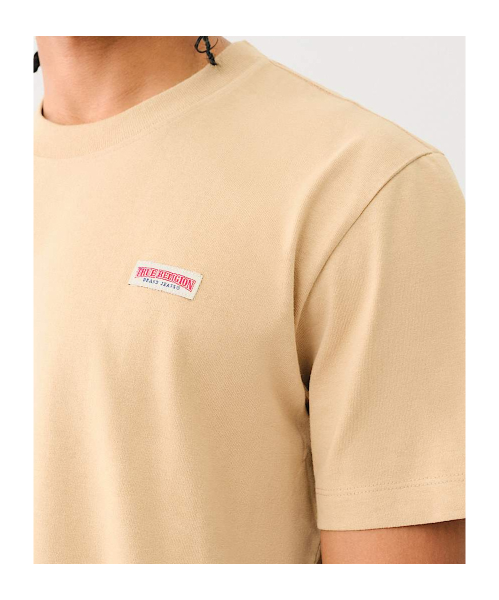 True Religion Og Label Tee In Nude