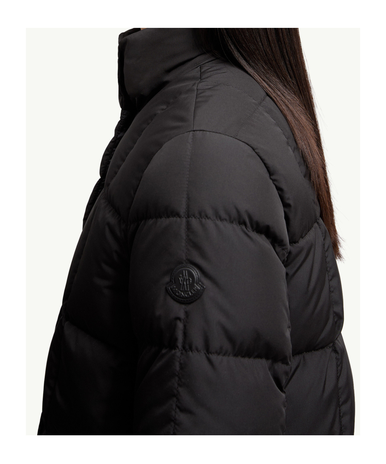 Moncler Cochevinne Square-quilted Short Down Jacket In Black