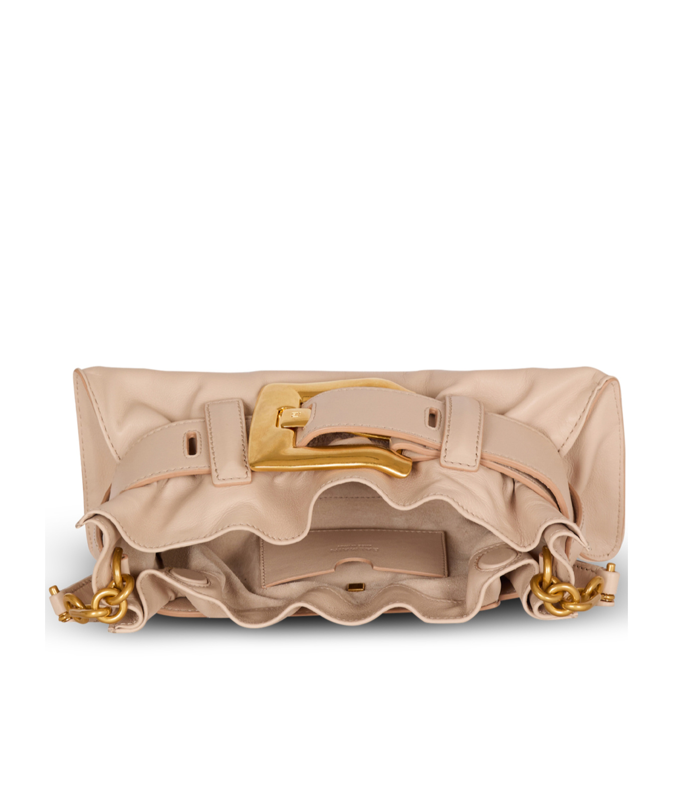 Balmain Anthem Shoulder Bag In Nude