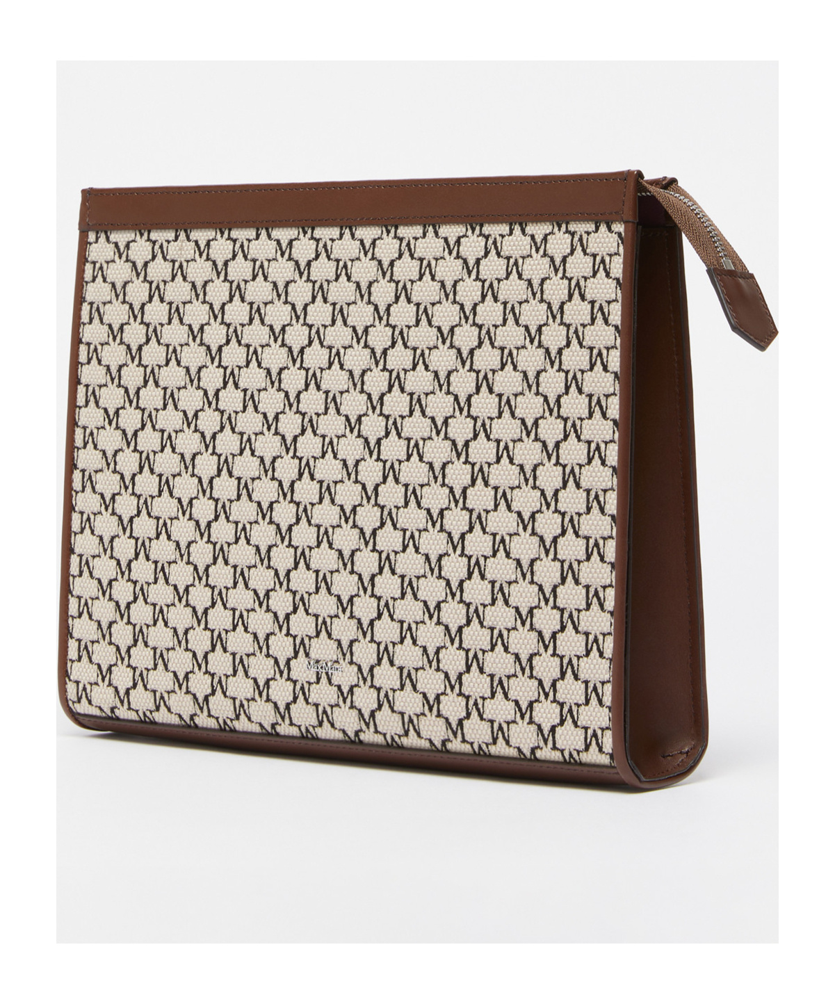 Max Mara Chain Clutch In Nude