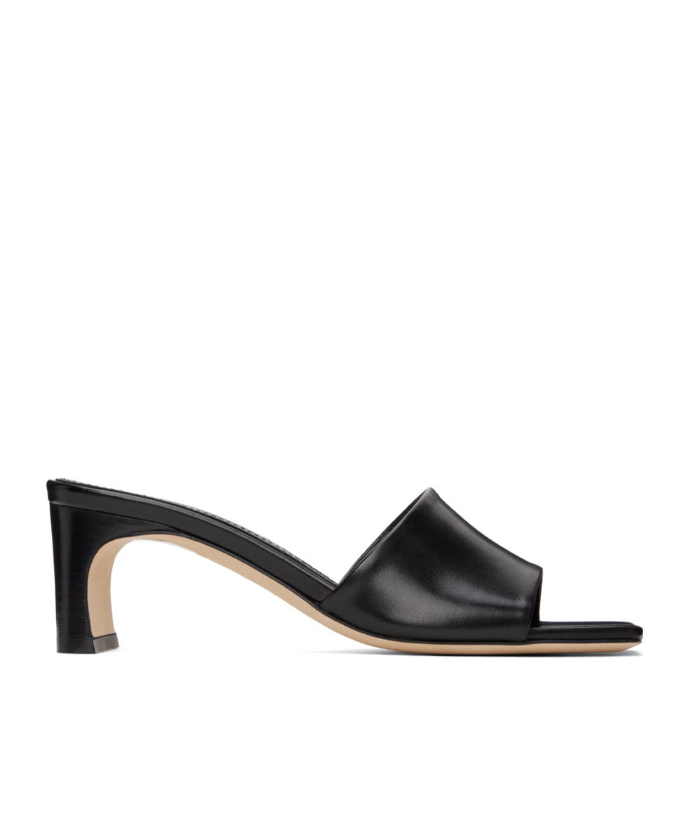 Aeyde Jeanie 55mm Leather Mules In Black