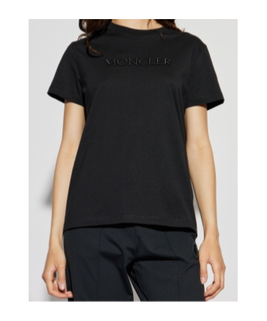 Moncler Biologic Cotton T-shirt With Embroidered Logo