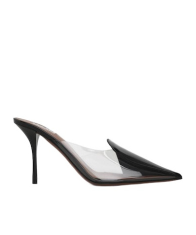 Shop Alaïa 90mm Coeur Mules In Black