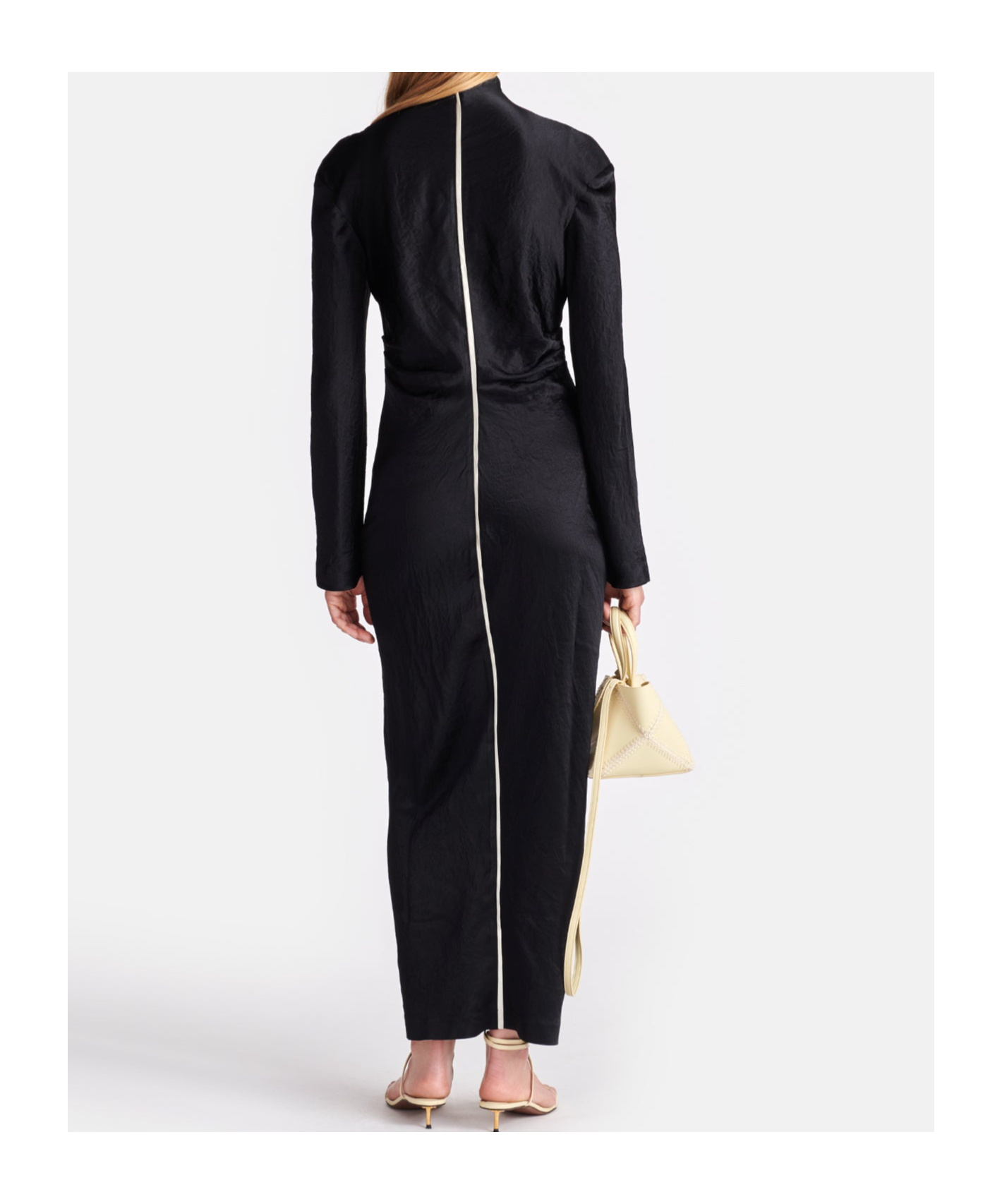 Nanushka Naia Midi Dress In Black