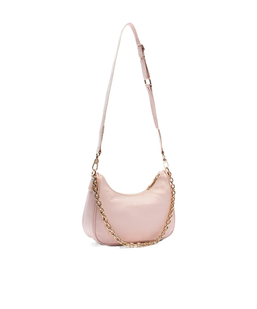 Liu •jo Shoulder Bag Decorated With Pendant In Nude