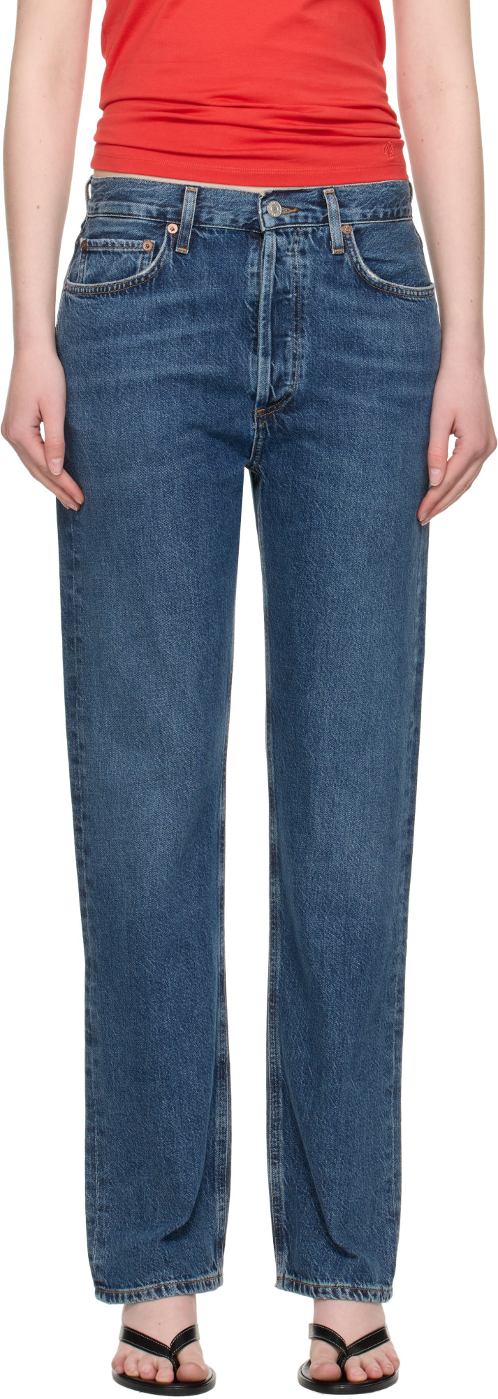 Agolde Jeans With Belt Loops