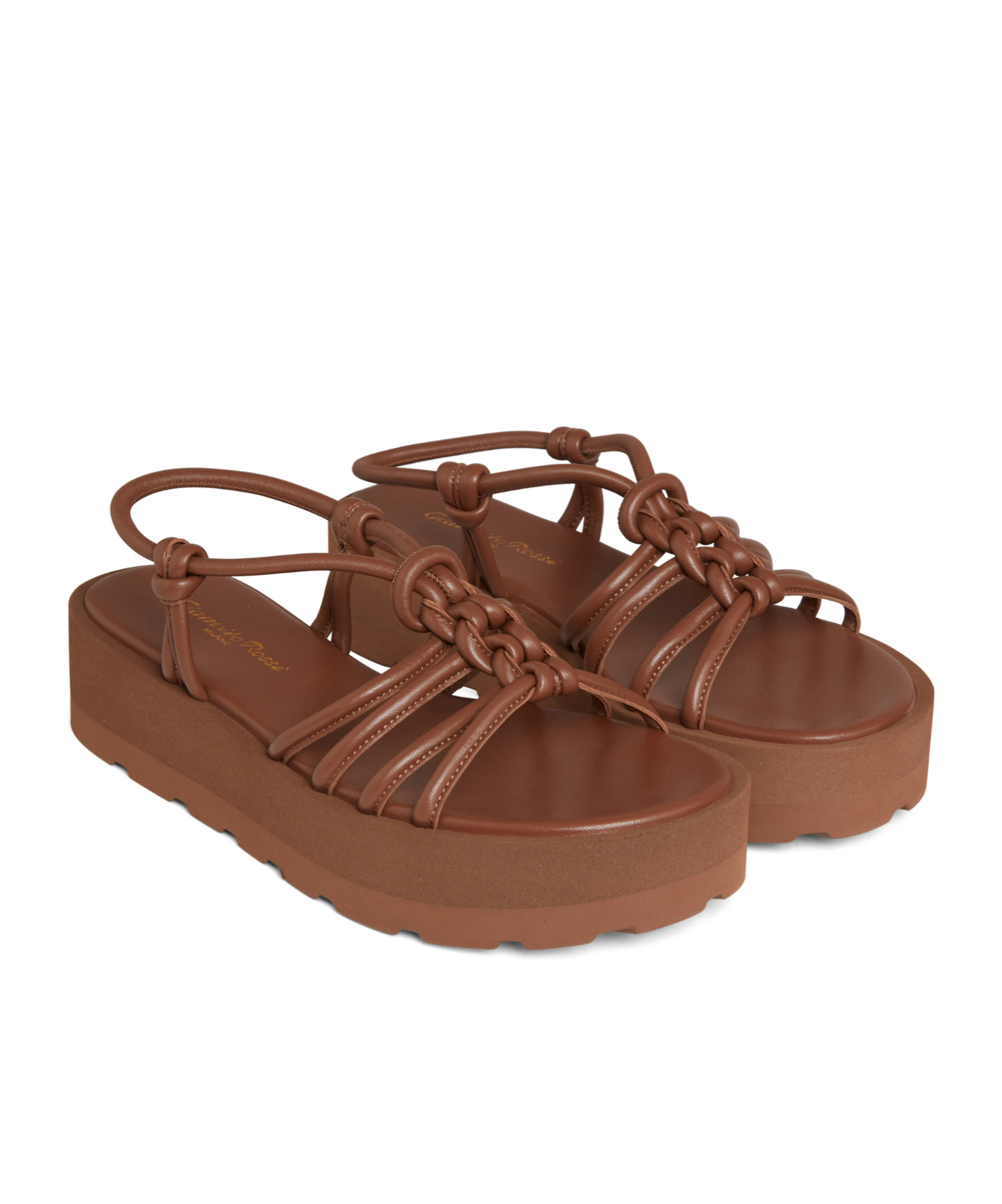 Gianvito Rossi Hebe Slingback Strap Sandals In Brown
