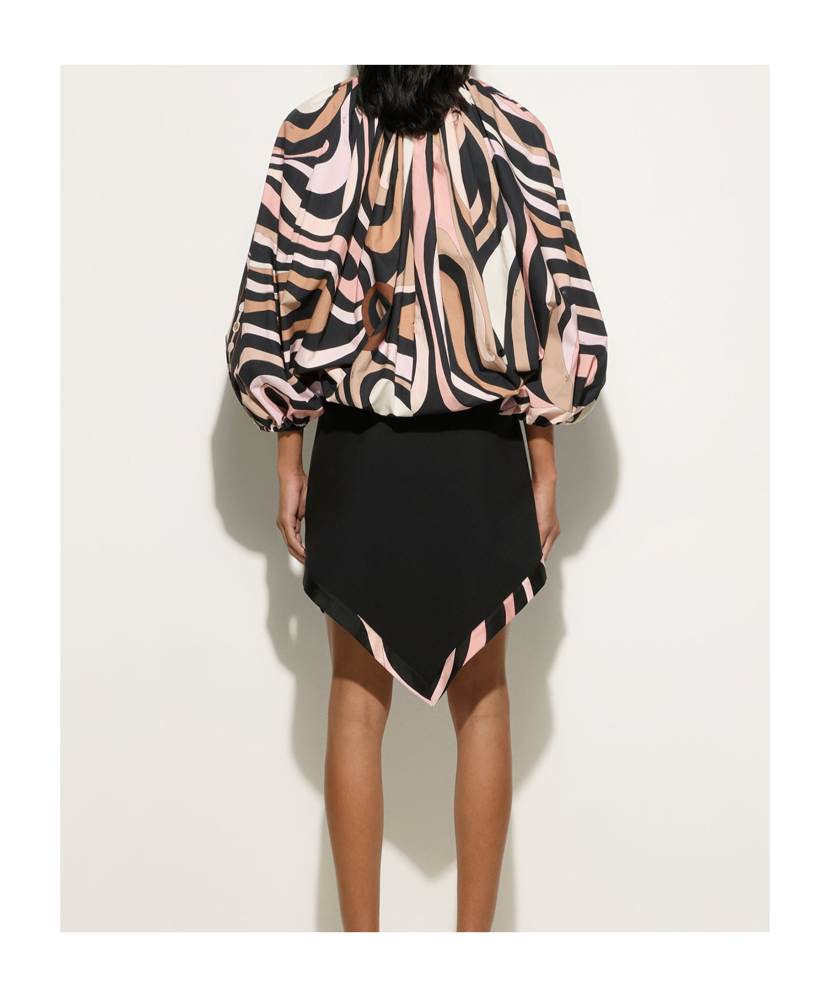 Emilio Pucci Patterned Top In Black