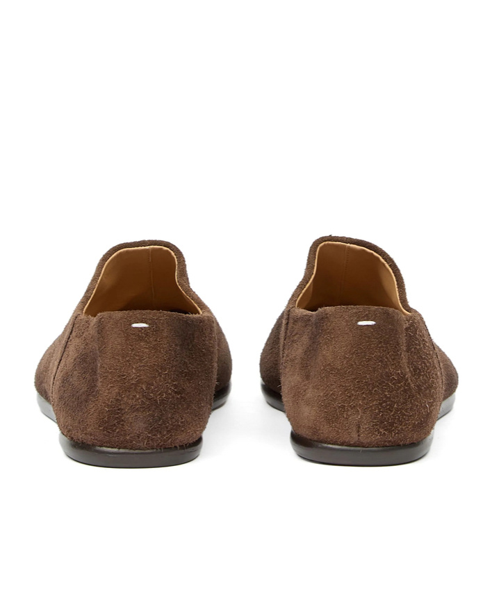 Maison Margiela Brown Tabi Babouche Loafers In Brown