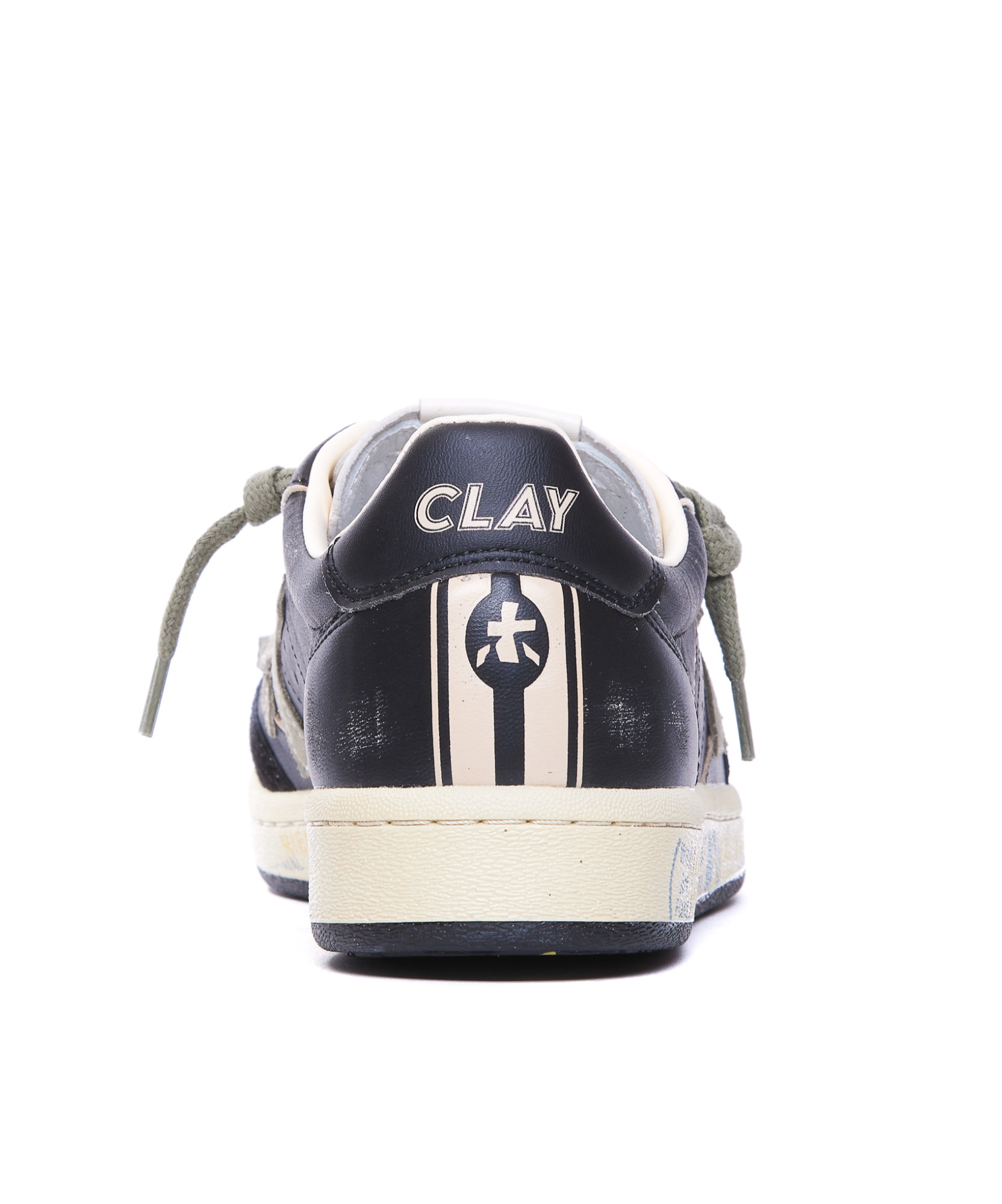 Premiata Lace-up Low-cut Sneakers In Black