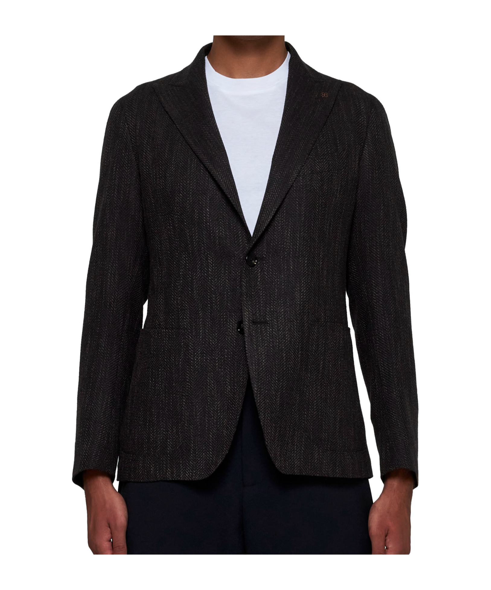Tagliatore Montecarlo Wool And Silk-blend Blazer In Brown