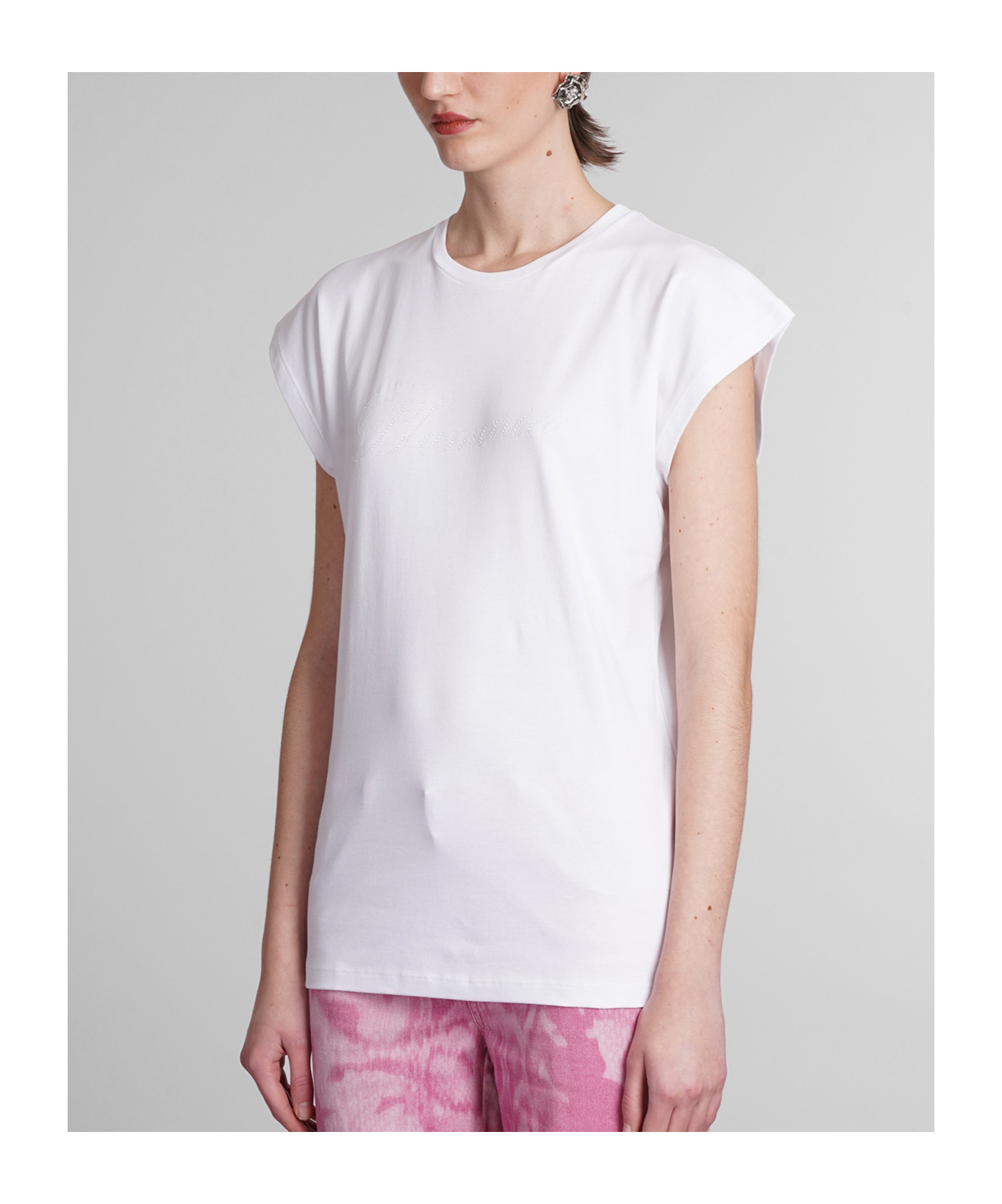 Blumarine Short-sleeved T-shirt In White