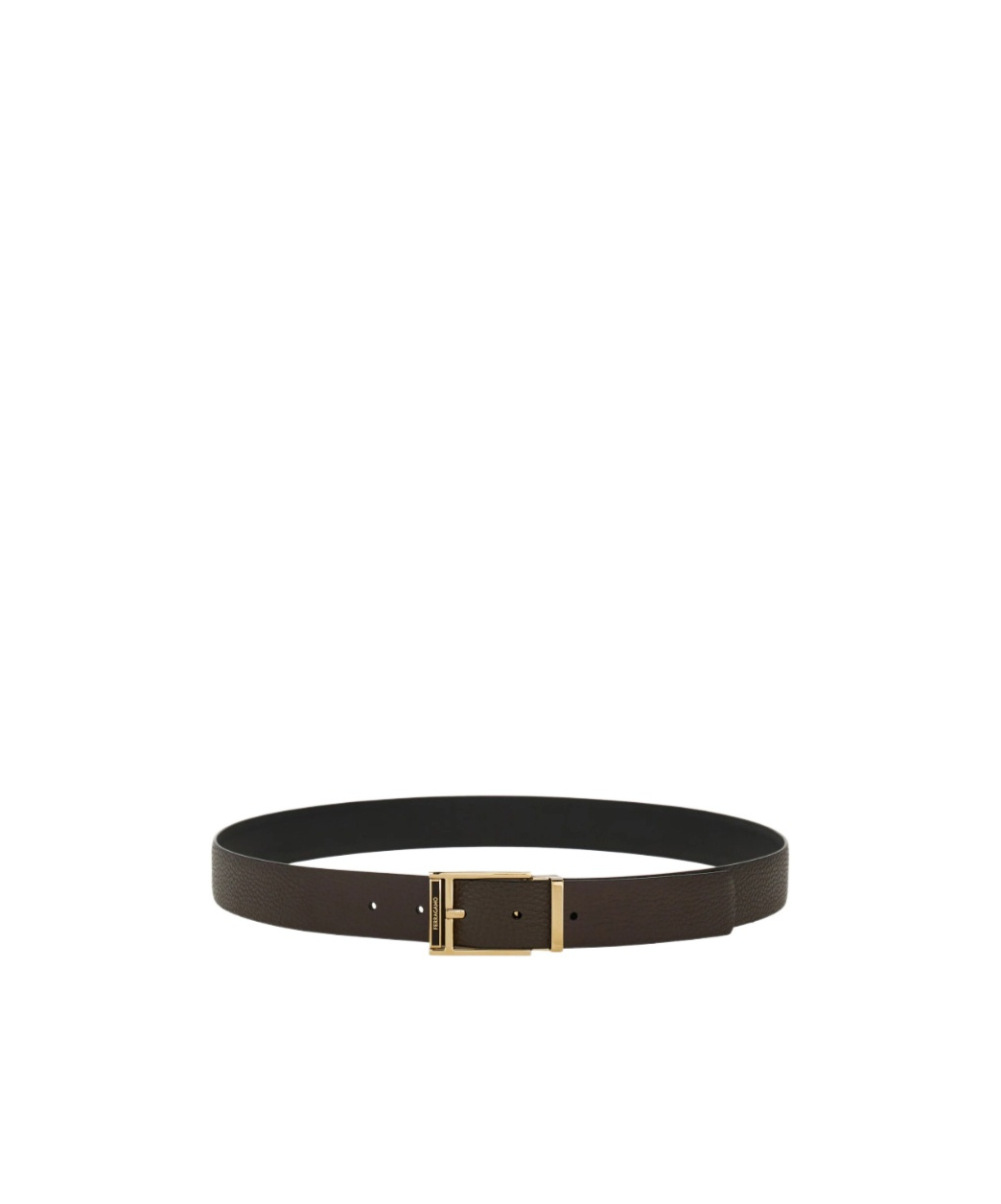Ferragamo Reversible And Adjustable Belt In Brown