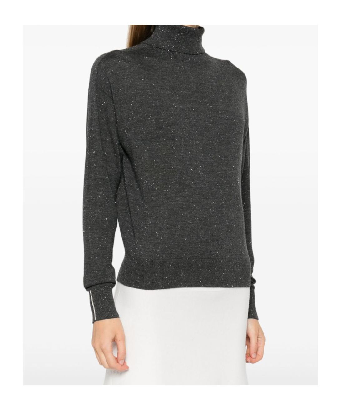 Shop Peserico Turtleneck Sweater In Black