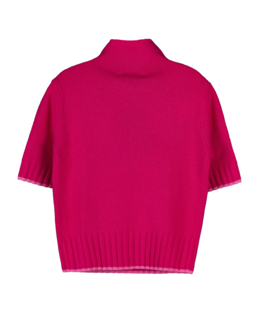 Max Mara Short-sleeved Sweater In Red
