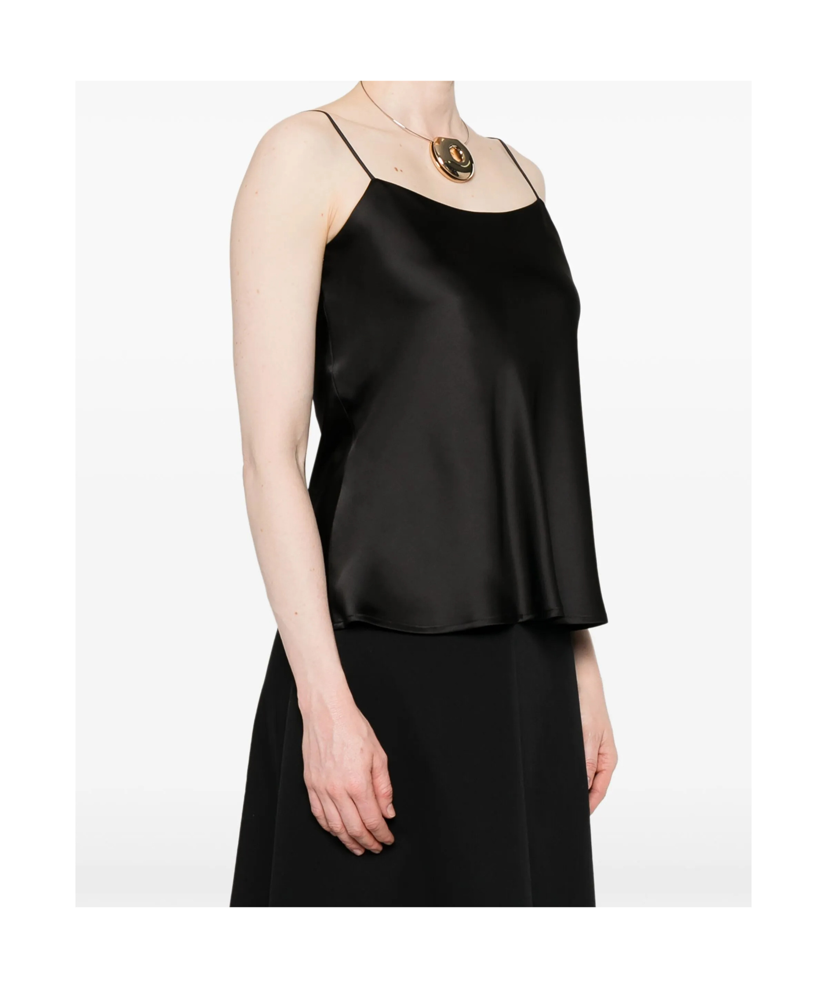 Herno Satin Tank Top In Black