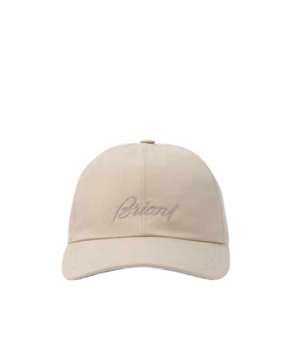 Brioni Embroidered Baseball Cap In Brown