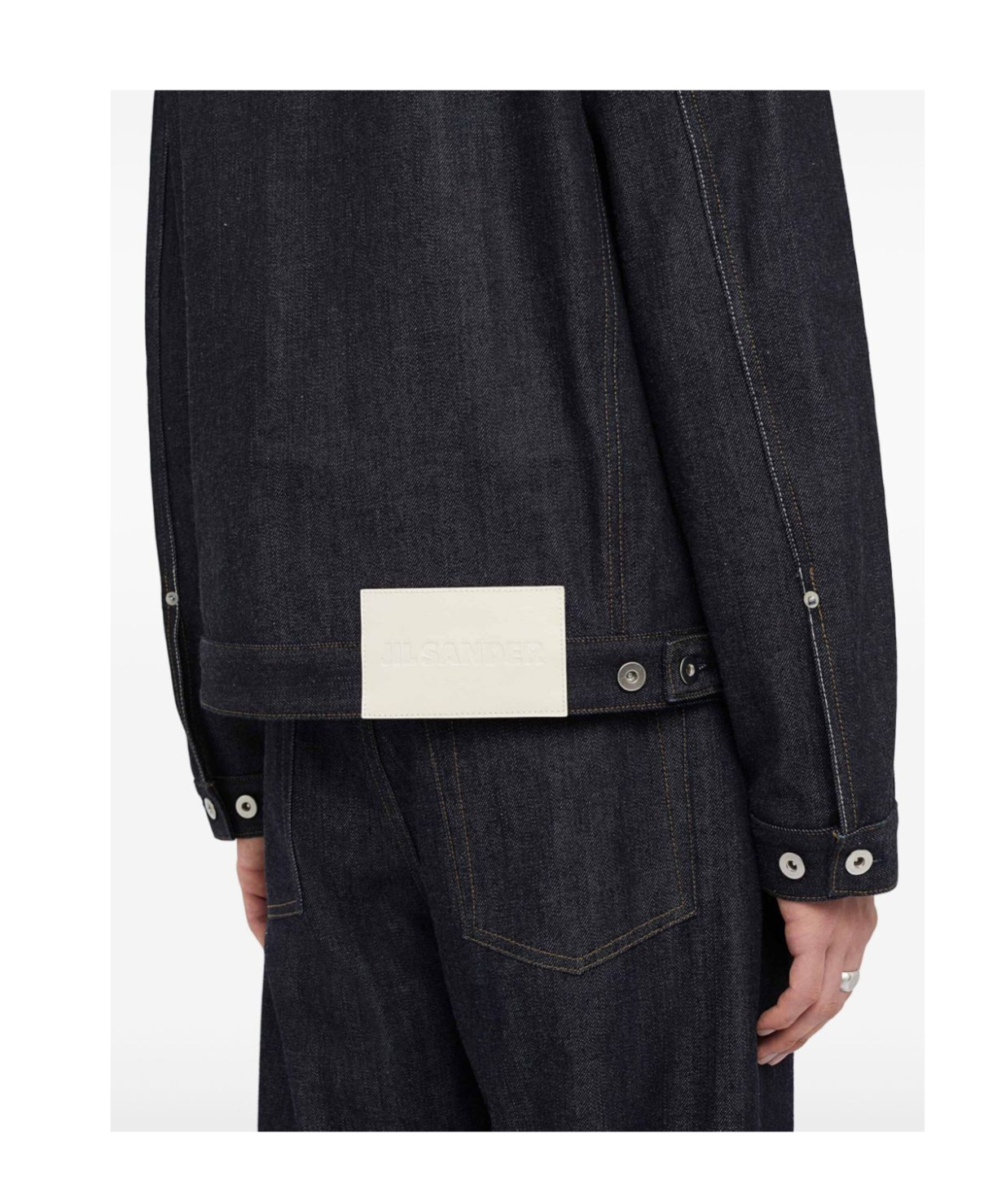 Jil Sander Denim Jacket In Black