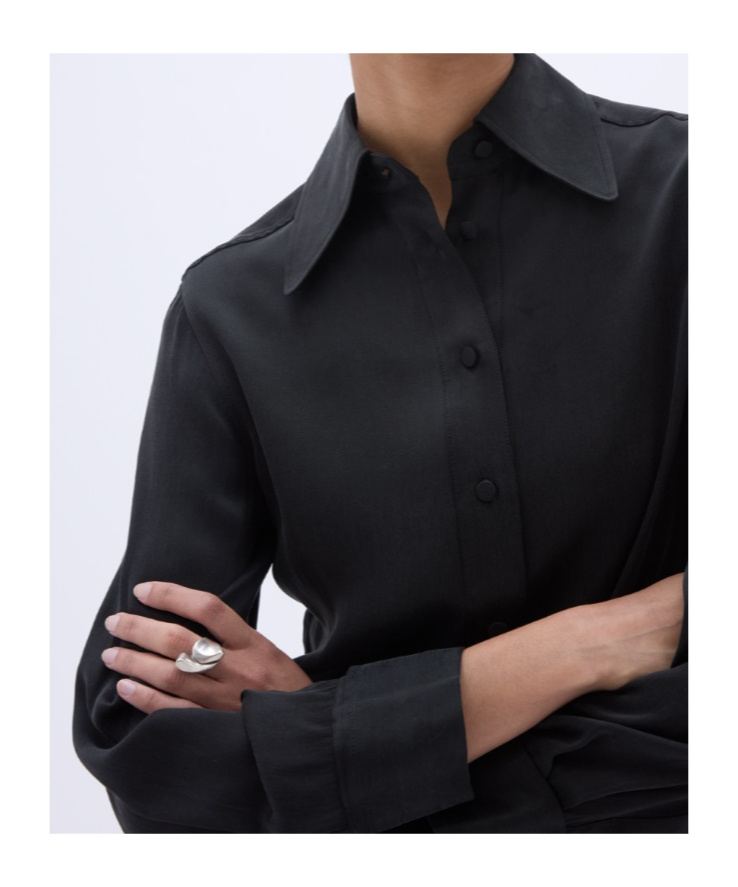 Remain Birger Christensen Long-sleeve Shirt In Black