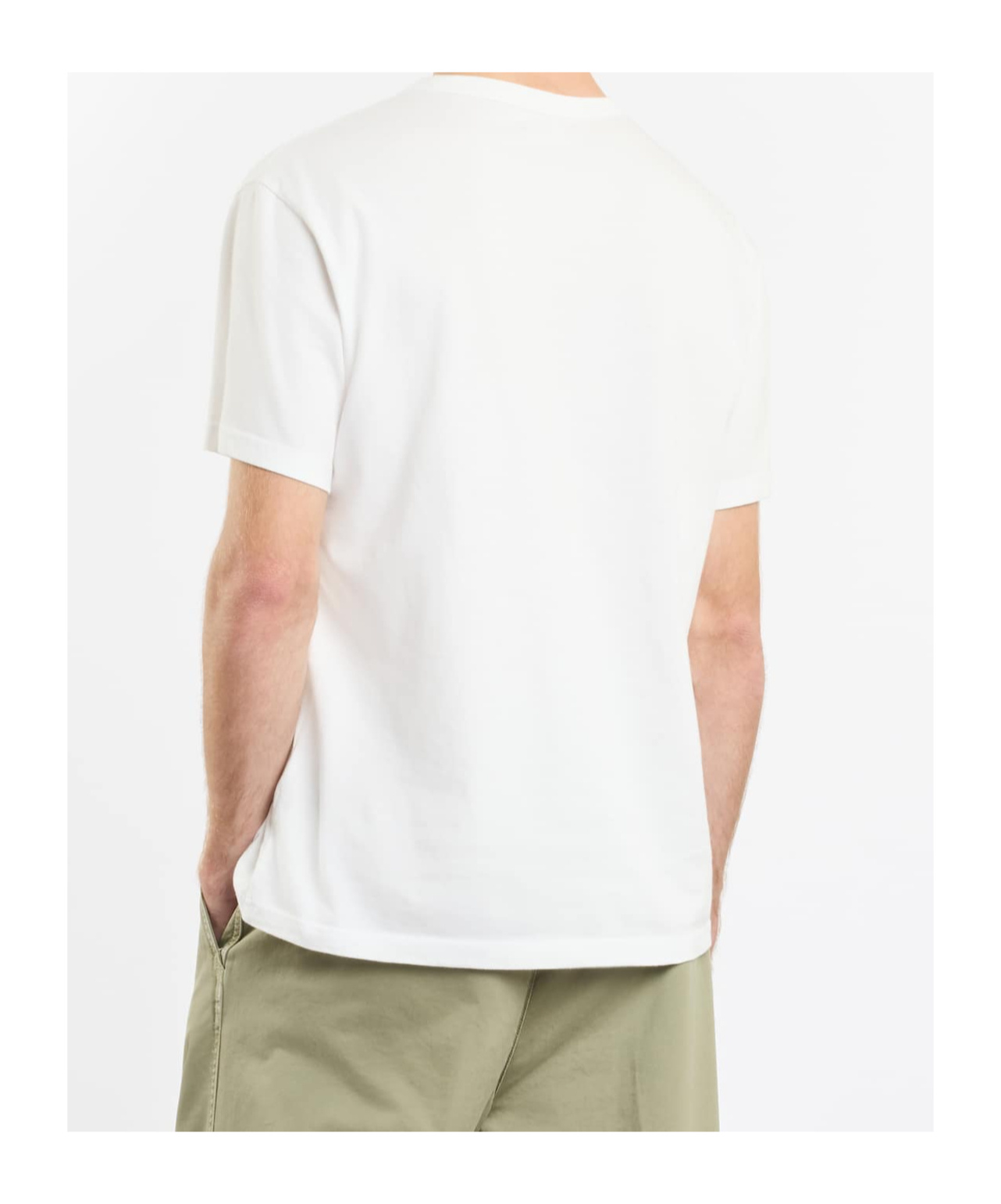 Fay Logo Print Jersey T-shirt In White