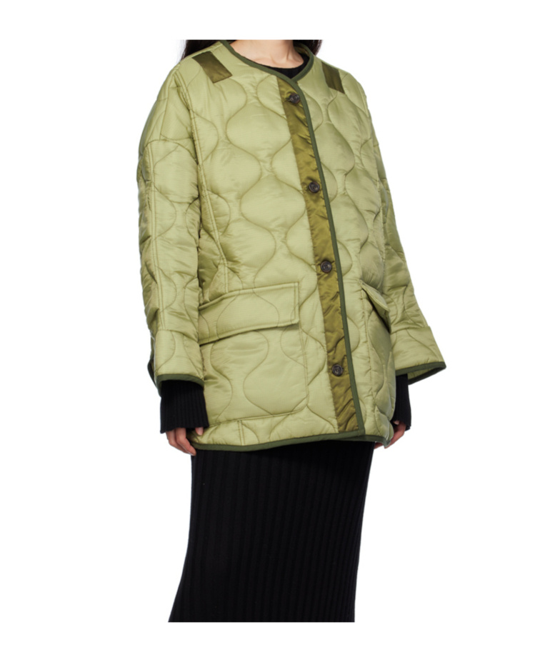 THE FRANKIE SHOP TEDDY OVERSIZED QUILTED JACKET
