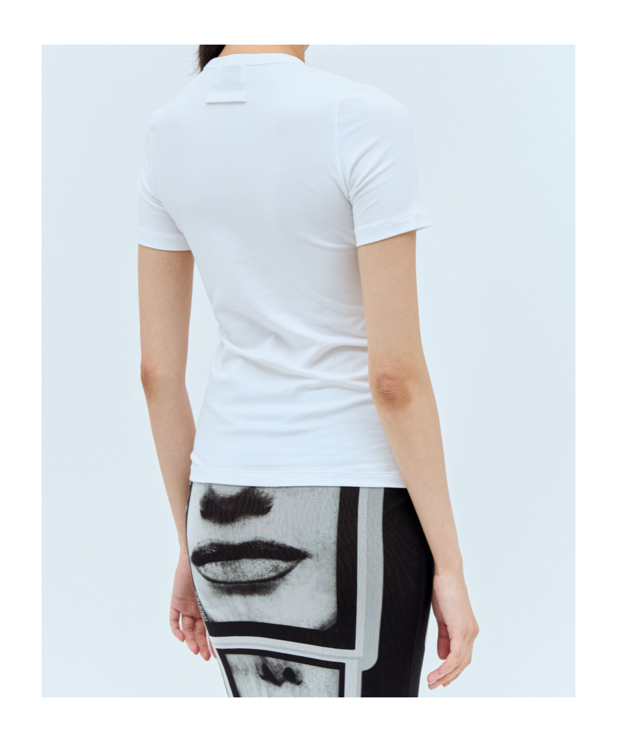 Jean Paul Gaultier Logo-lettering Cotton T-shirt In Blue