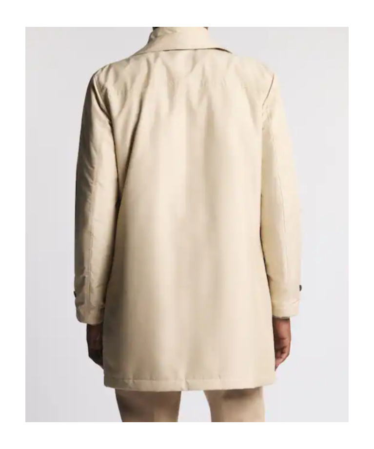 Fay High-neck Zip-fastening Jacket In Brown