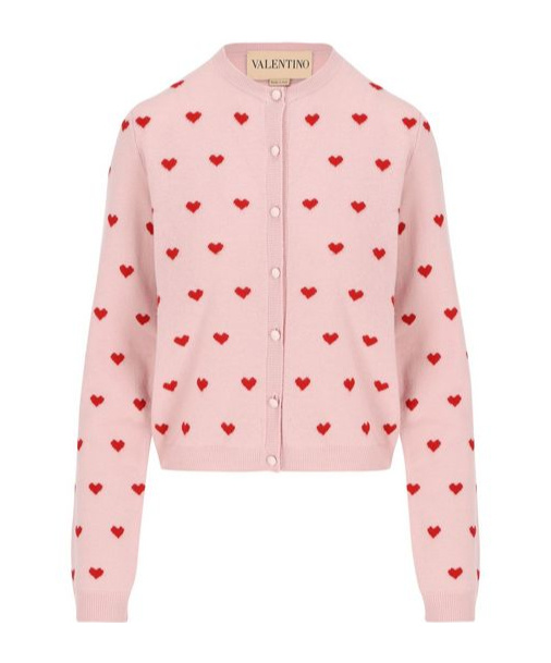 Shop Valentino Long-sleeved Cardigan