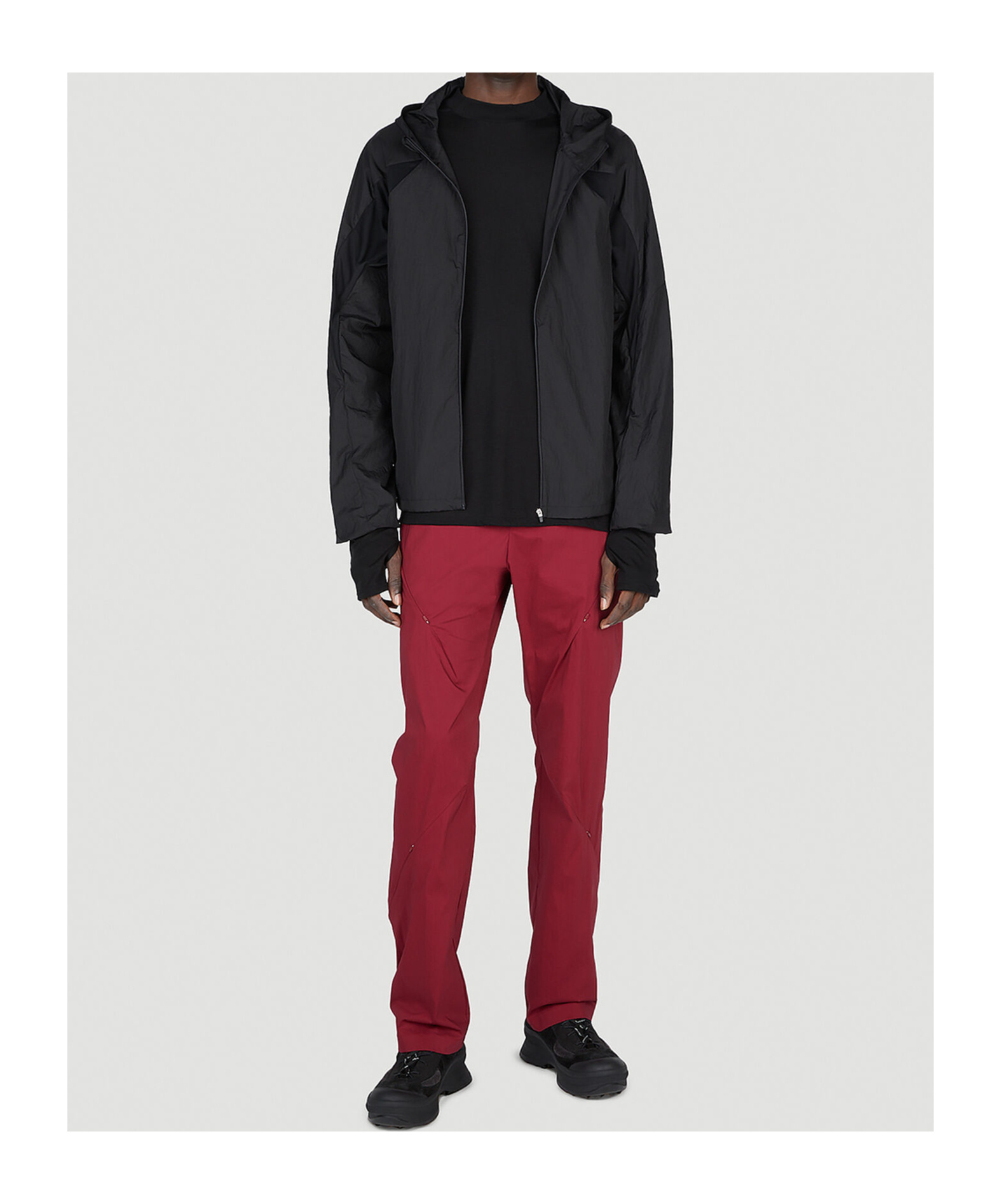 Post Archive Faction (paf) Pleated Zipper Casual Pants In Pink